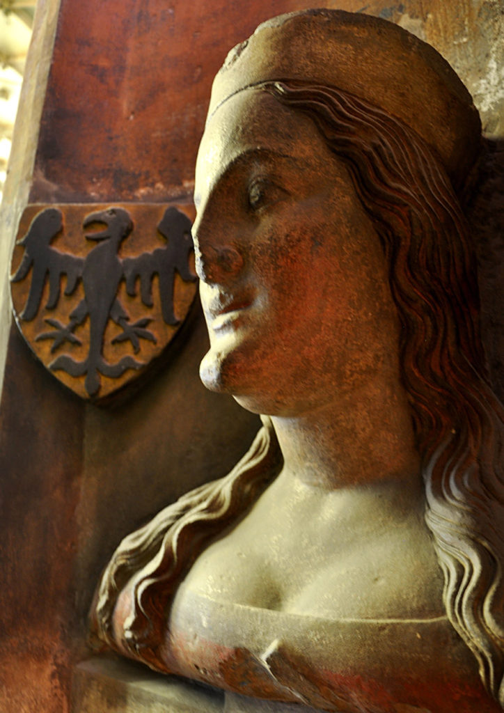 Fragment nagrobka Elżbiety Pomorskiej, matki Anny. © Wikimedia Commons, domena publiczna.
