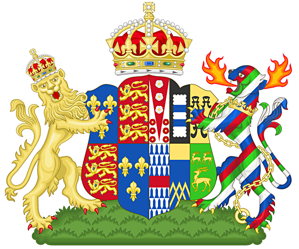 Herb Katarzyny Parr jako królowej małżonki. © Wikimedia Commons, domena publiczna. 