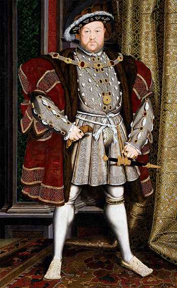 Henryk VIII otrzymał od papieża Leona X honorowy tytuł Obrońcy Wiary. Wikimedia Commons, domena publiczna.