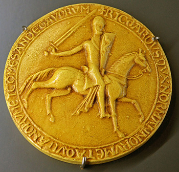 Wizerunek Ryszarda na jednej z monet. © Wikimedia Commons, domena publiczna.